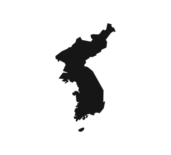 Северная Корея карта на белом фоне. Векторная иллюстрация . — стоковый вектор
