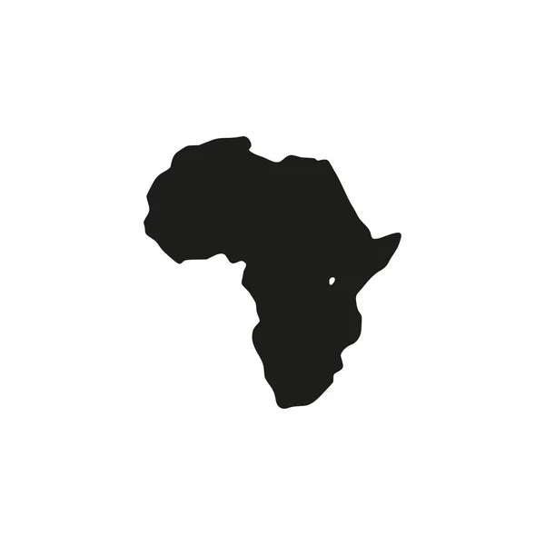 アフリカ地図白い背景,ベクトル図. — ストックベクタ