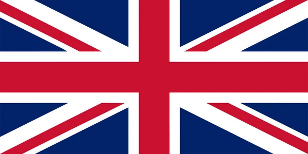 Flagge des Vereinigten Königreichs. offizielle Flagge des Vereinigten Königreichs. Vektorillustration. — Stockvektor