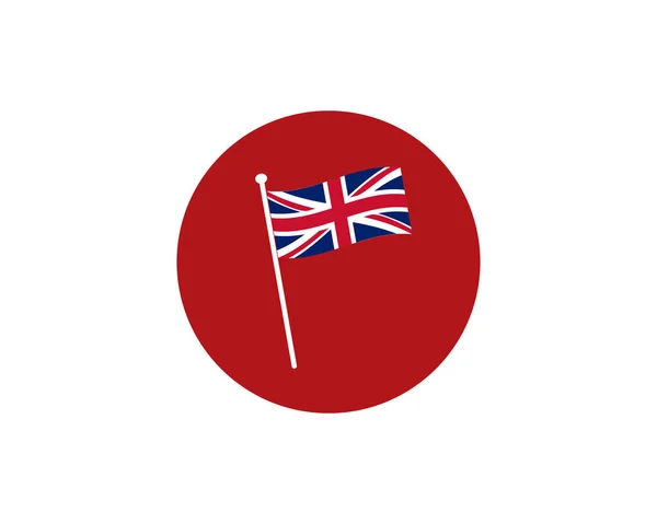 Birleşik Krallık Bayrağı. Birleşik Krallık 'ın resmi bayrağı. Vektör illüstrasyonu. — Stok Vektör