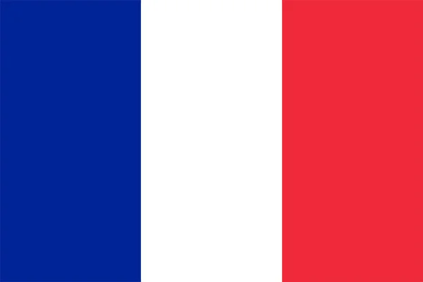 Bandera de Francia. Bandera oficial de Francia. Ilustración vectorial . — Vector de stock