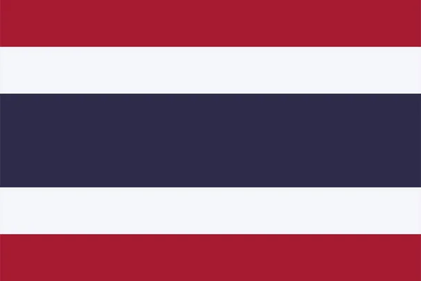 Флаг Таиланда. Официальный флаг Таиланда. Векторная иллюстрация. — стоковый вектор