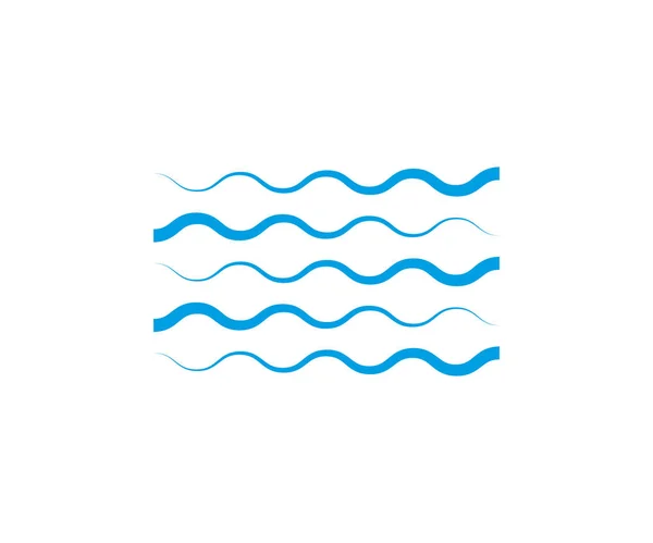 Icono de onda sobre fondo blanco. Ilustraciones vectoriales. Diseño plano . — Vector de stock