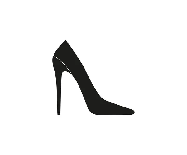 High heel shoe icon. Vector illustration, flat design. — Stock Vector