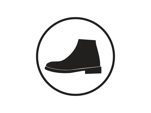 Stiefel, Schuh-Symbol. Vektorillustration, flaches Design. — Stockvektor