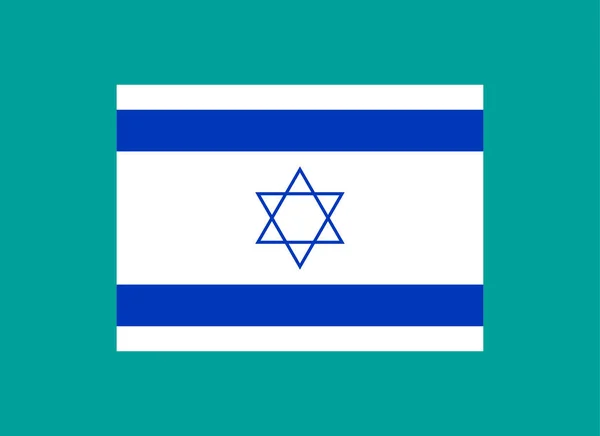 Israel-Fahne. Offizielle Flagge Israels. Vektorillustration. — Stockvektor
