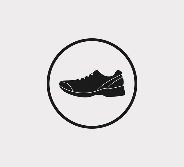 Laufschuh-Symbol. Vektorillustration, flaches Design. — Stockvektor