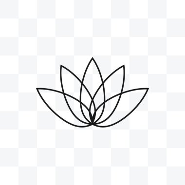 Flower, lotus icon. Vector illustration, flat design.