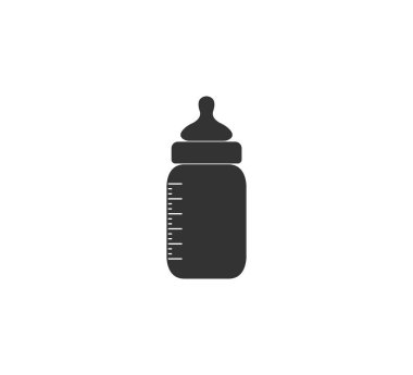 Baby Bottle icon. Vector illustration, flat design.