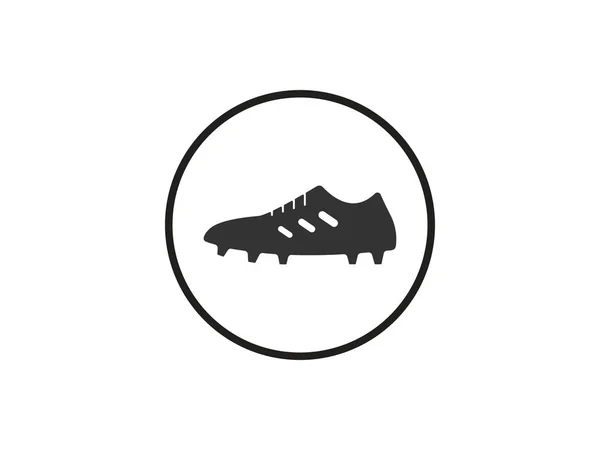 Fußballschuhe, Schuh-Ikone. Vektorillustration, flaches Design. — Stockvektor