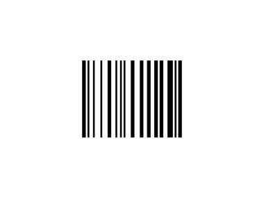 Barkod, kod simgesi. Vektör illüstrasyonu, düz tasarım.