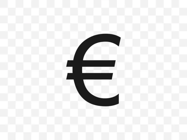 Ikona europeněz. Vektorová ilustrace, plochý design — Stockový vektor
