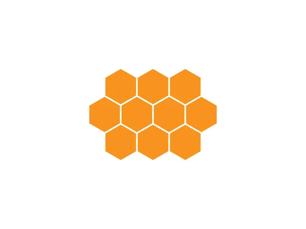 Bijen, honing, honingraat icoon. Vector illustratie, plat ontwerp. — Stockvector
