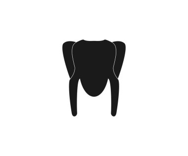 Hindi, yemek ikonu. Vektör illüstrasyonu, düz tasarım.