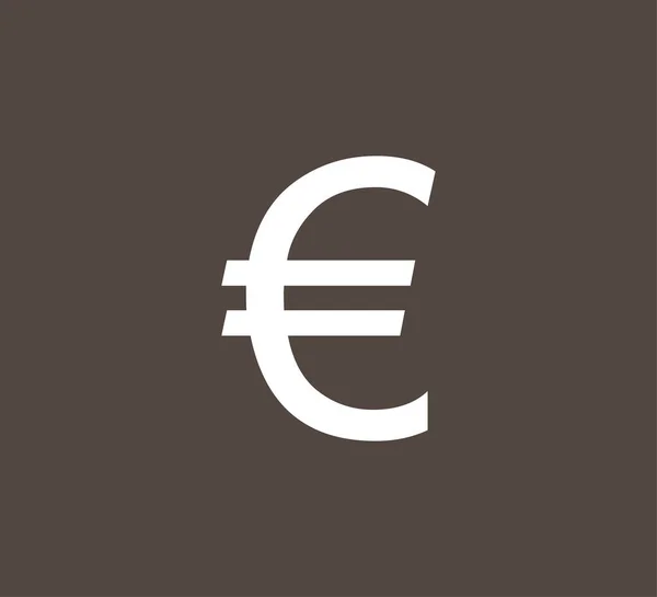 Euro money icon. Vector illustration, flat design — Stock Vector