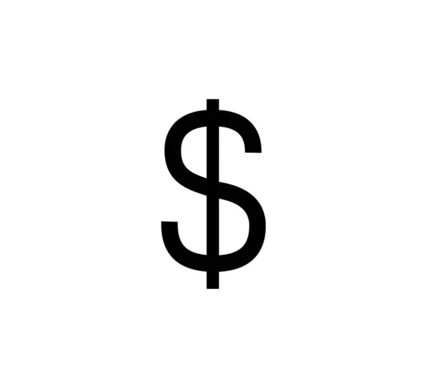 Dollar, icône de l'argent. Illustration vectorielle, design plat — Image vectorielle