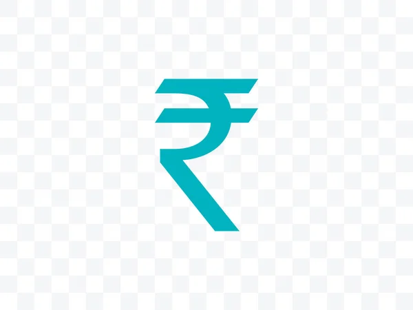Icono de la rupia India. Ilustración vectorial, diseño plano — Vector de stock