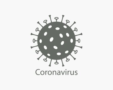 Coronavirus, flu icon. Vector illustration, flat design.