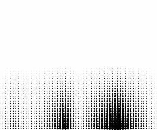 Halftone, transition, monochrome, dotted pattern. Vector illustration. — 图库矢量图片