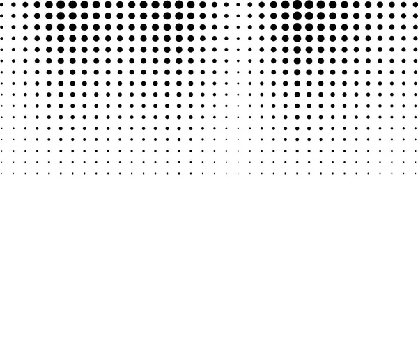 Halftone, transitie, monochroom, gestippeld patroon. Vectorillustratie. — Stockvector