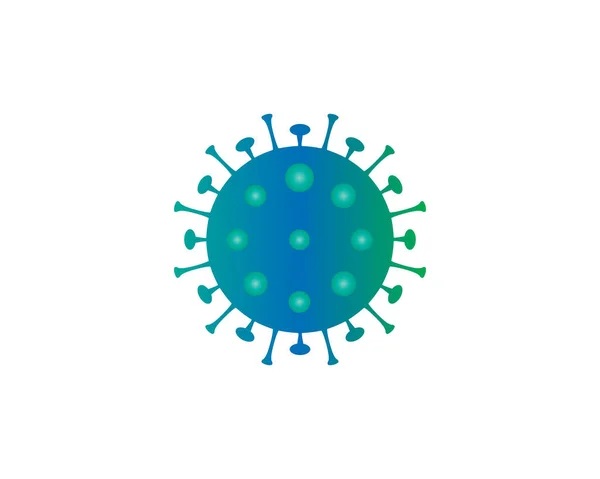 Virus Enfermedad Gripe Icono Vector Ilustración Plana — Archivo Imágenes Vectoriales