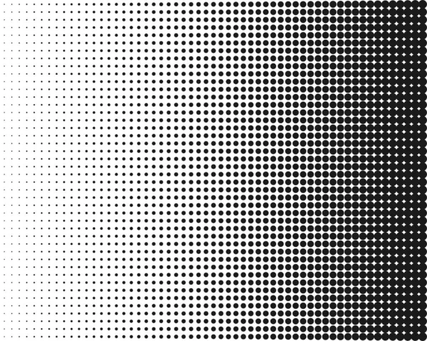 Halftone Transition Monochrome Dotted Pattern Vector — Stock Vector