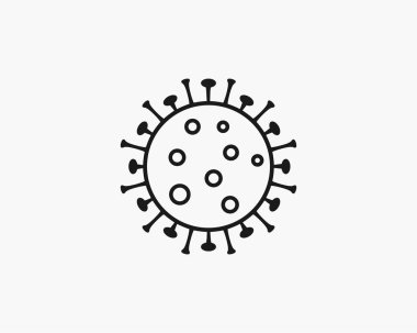 Virüs, hastalık, grip ikonu Vektör çizimi düz