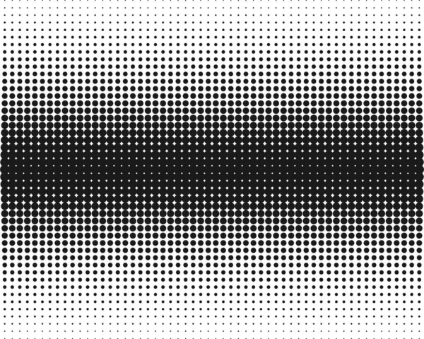 Halftone Transition Monochrome Dotted Pattern Vector — Stock Vector