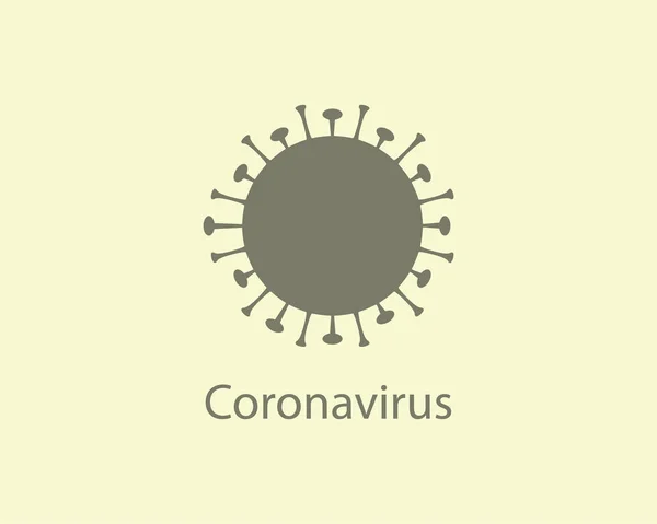 Coronavirus Ikon Flu Vektor Ilustrasi Datar - Stok Vektor