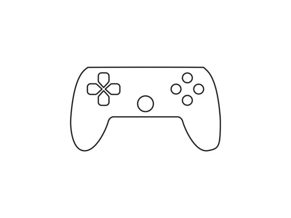 Vector Illustration Flat Design Controller Joystick Icon — Stock vektor