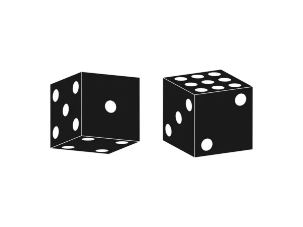 Dice Game Casino Icon Vector Illustration — Stock vektor