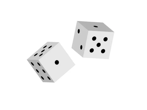 Vector Illustration Dice Game Icon — 스톡 벡터