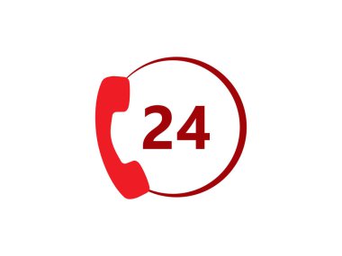 Vektör çizimi, düz tasarım. Acil çağrı simgesi