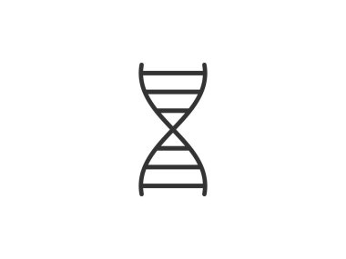 Kromozom, DNA genetik ikonu Vektörü