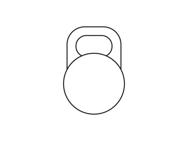 일러스트 디자인 Kettlebell Sports Weight Icon — 스톡 벡터