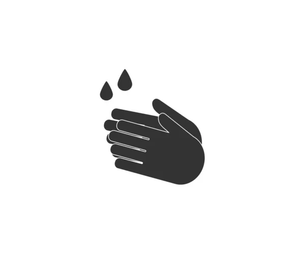Hand Wassen Icoon Vector Illustratie Plat Ontwerp — Stockvector