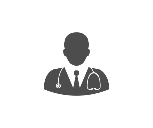 Vector Illustration Flat Design Doctor Health Medical Icon — Stock Vector