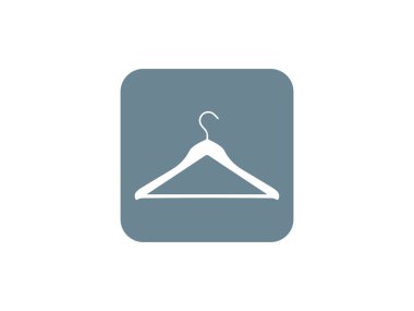 Vektör çizimi, düz tasarım. Elbise askısı simgesi