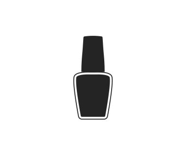 Vektör çizimi, düz tasarım. Tırnak cilası simgesi