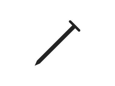 Metal, tırnak simgesi Vektör illüstrasyonu düz