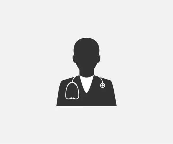 Vector Illustration Flat Design Doctor Health Medical Icon — Stock Vector