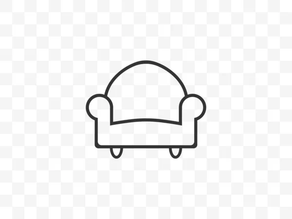 ベクトルイラスト 平面デザイン 椅子家具のアイコン ベクトルイラスト平面デザイン — ストックベクタ
