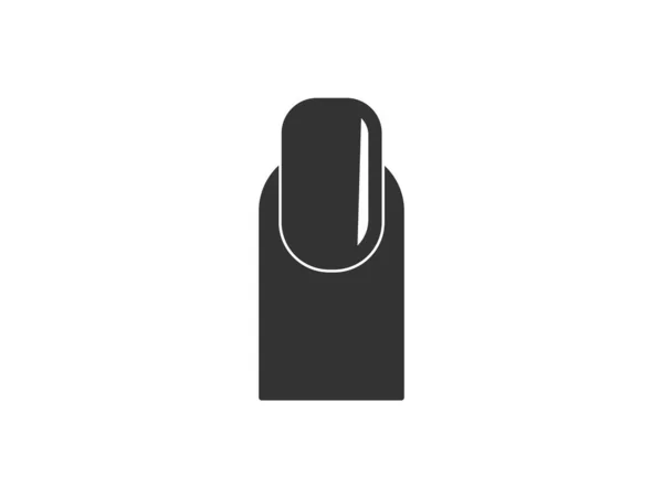 Vektor Illustration Flaches Design Finger Maniküre Nagel Ikone — Stockvektor