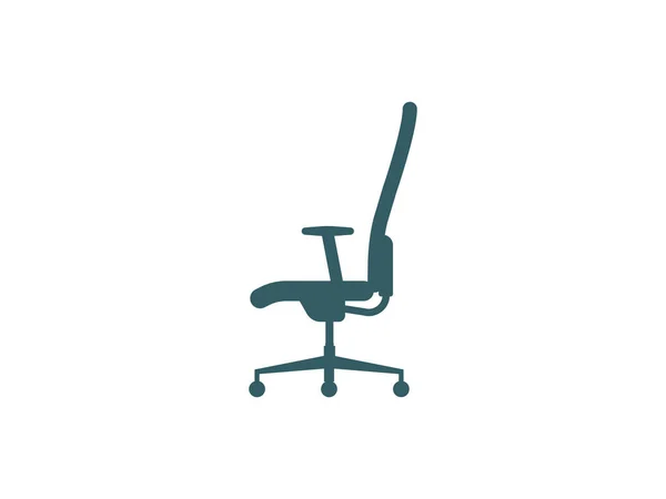 Векторная Иллюстрация Плоский Дизайн Символ Кресла — стоковый вектор