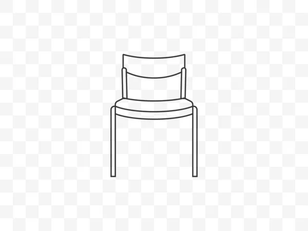 ベクトルイラスト 平面デザイン 椅子家具のアイコン — ストックベクタ