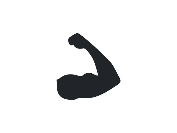 Biceps Icono Muscular Ilustración Vectorial Plana — Vector de stock