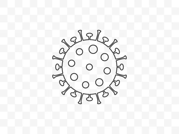 Векторная Иллюстрация Плоский Дизайн Вирусная Икона Гриппа — стоковый вектор