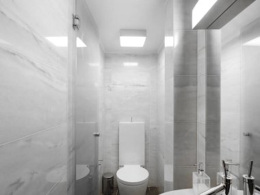 Evin içi, modern banyo..