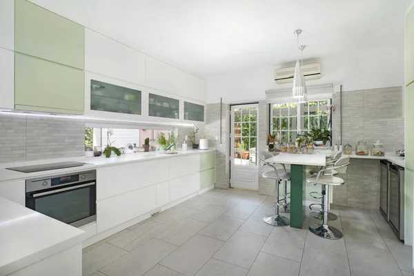 Interior Kitchen Modern Contemporary House — Stock Photo, Image