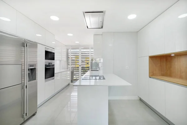 Interiérová Kuchyně Moderního Moderního Domu — Stock fotografie